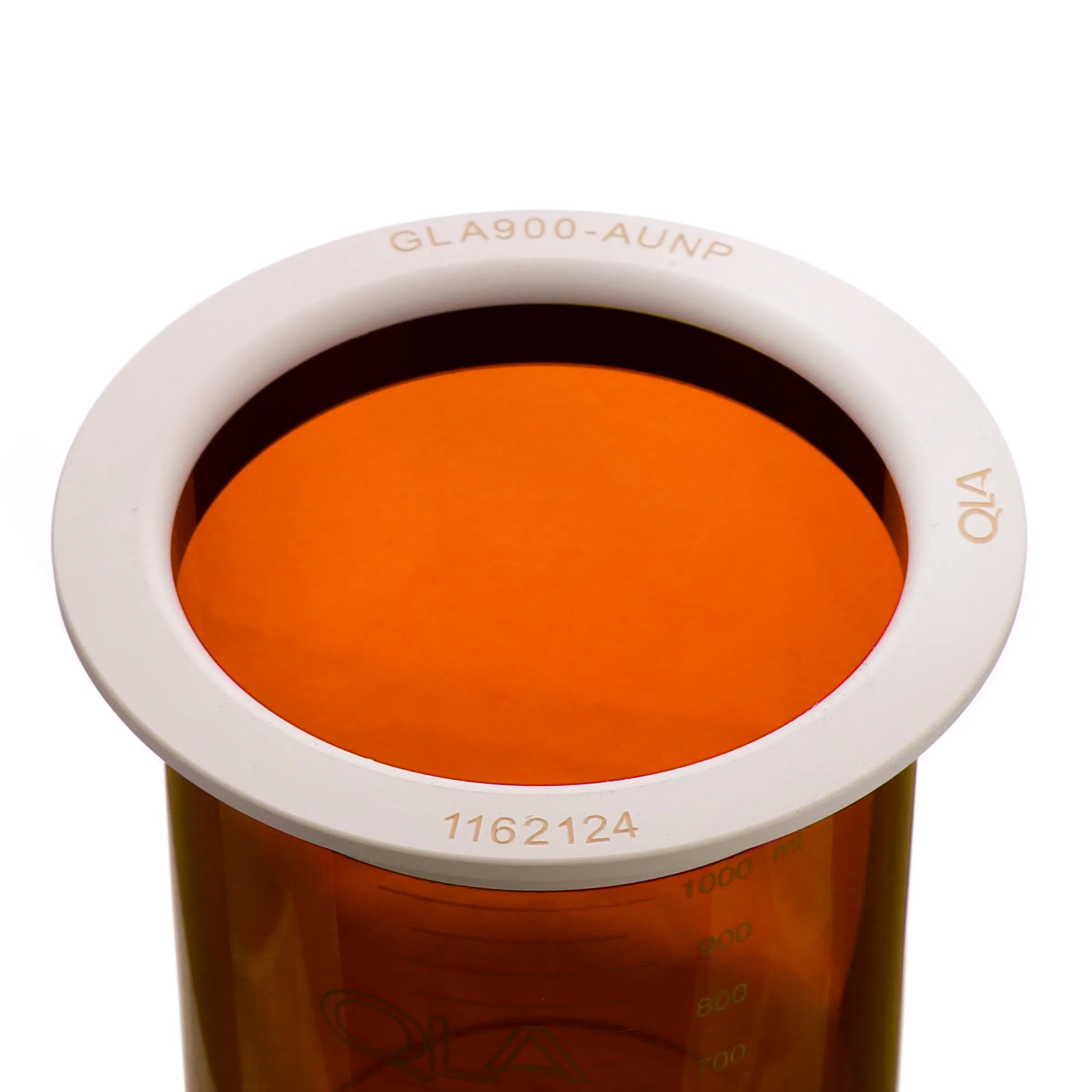 1000mL Amber Glass Vessel with Plastic Rim