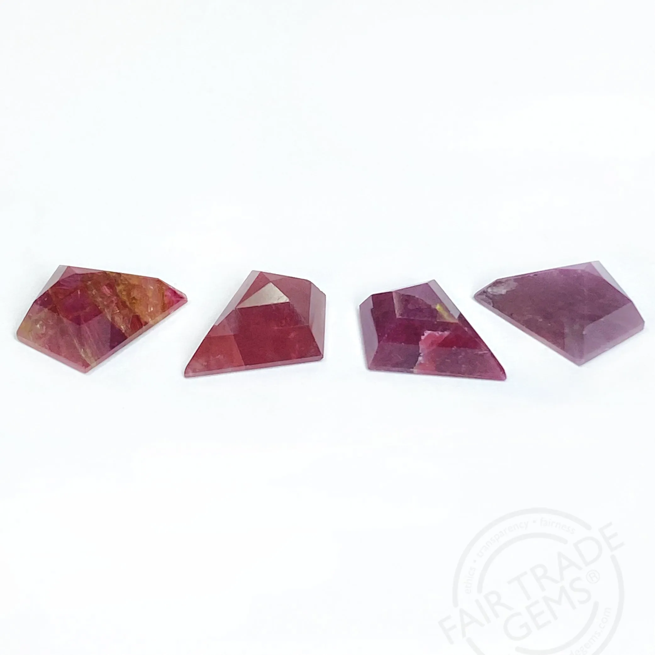 12x9mm Liberian Ruby Rose Cut Kites