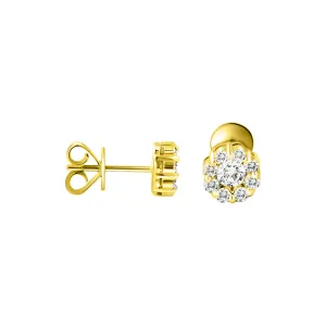 14KW 2RD0.30CT, 16RD0.41CT Diamond Earrings  (102DE1380-75Y)