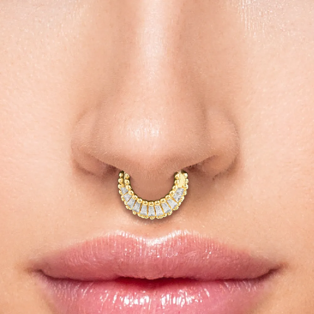 16g PVD Gold Anastasia’s Tiara Septum Clicker