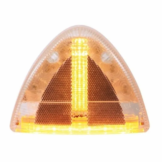 30 LED Peterbilt Low Profile Turn Signal Light - Amber LED/Clear Lens