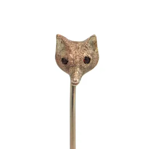 9k Antique Ruby Fox Stickpin