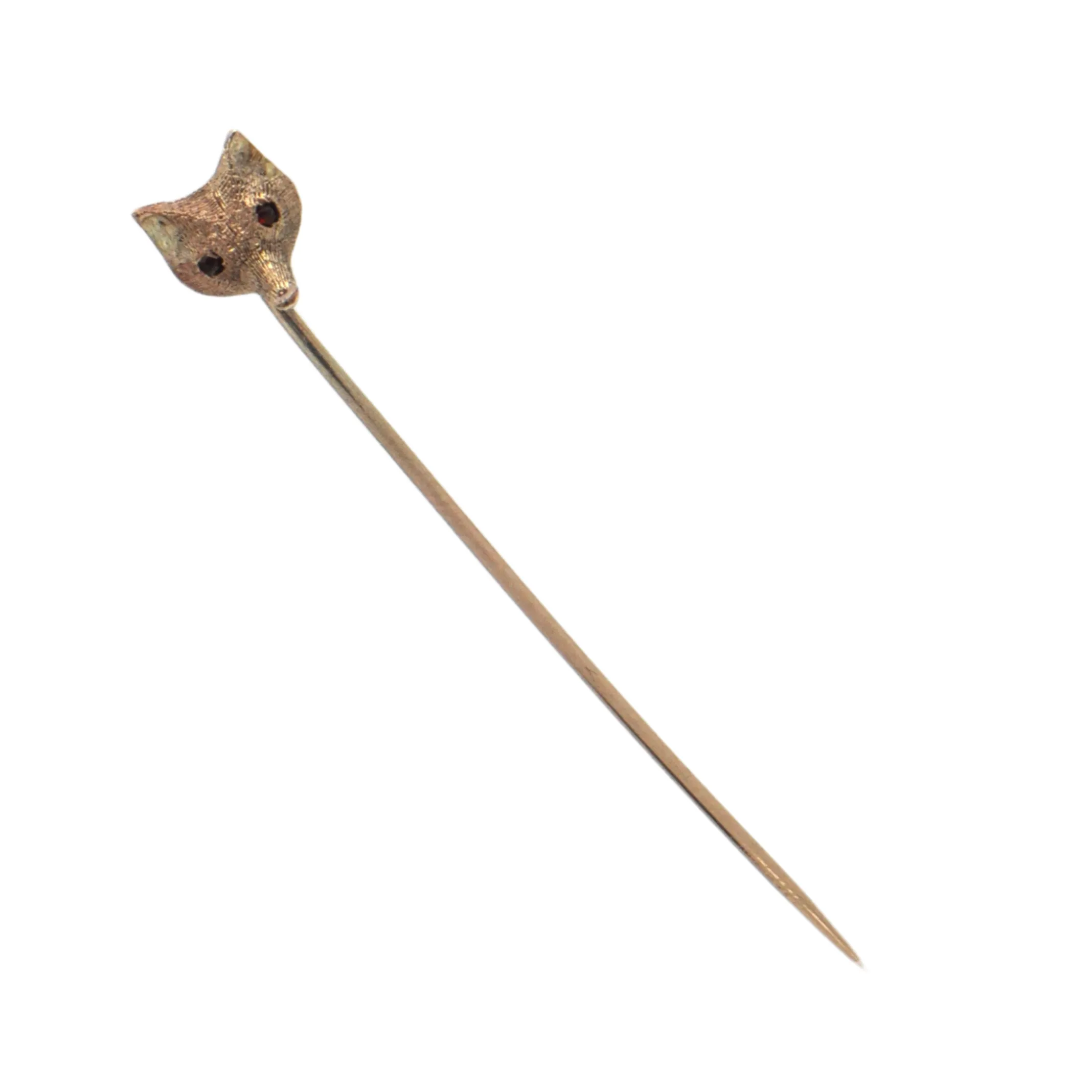 9k Antique Ruby Fox Stickpin