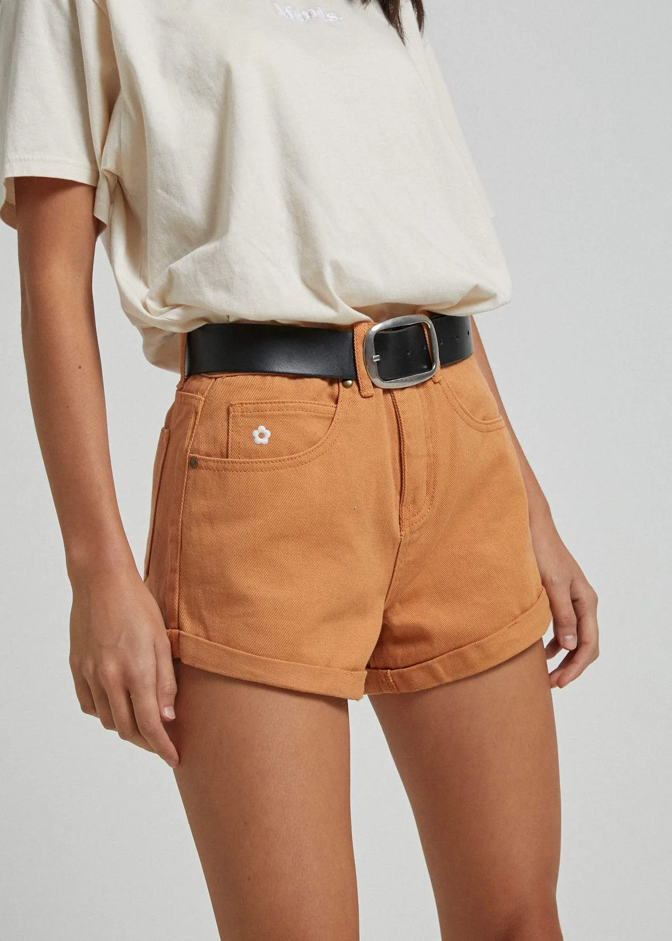 Afends Womens Tyler - Twill Short - Mango