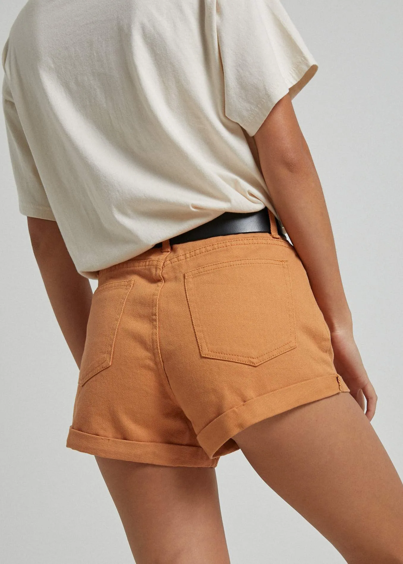 Afends Womens Tyler - Twill Short - Mango