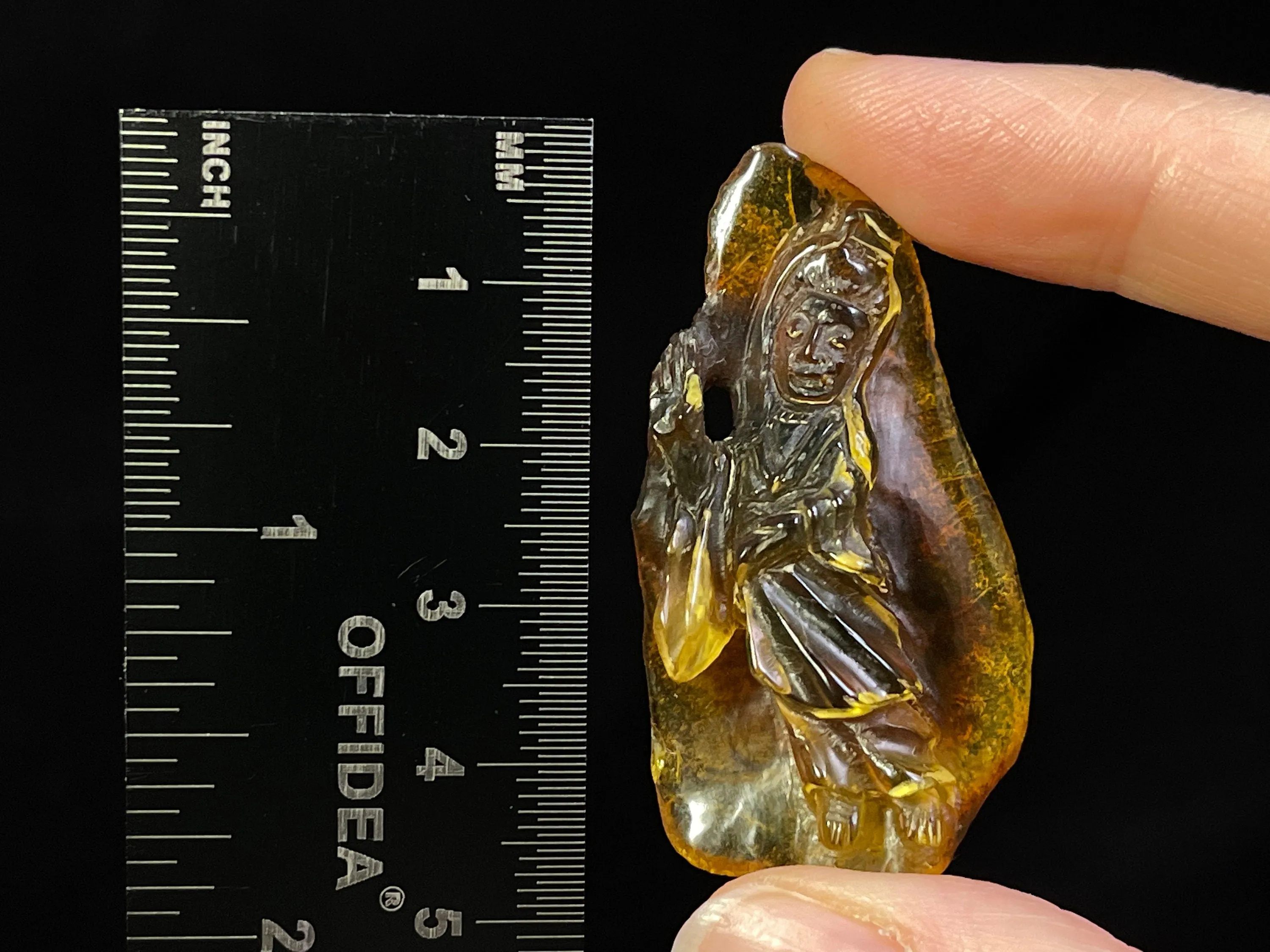 AMBER Crystal Buddha - Crystal Carving, Housewarming Gift, Home Decor, Healing Crystals and Stones, L2259