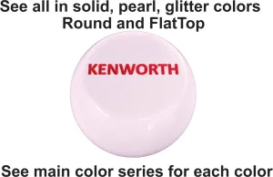 Amber Glitter Kenworth Lettered Brake Knob