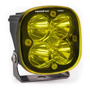 Baja Designs Squadron Pro Spot Pattern Black LED Light Pod - Amber