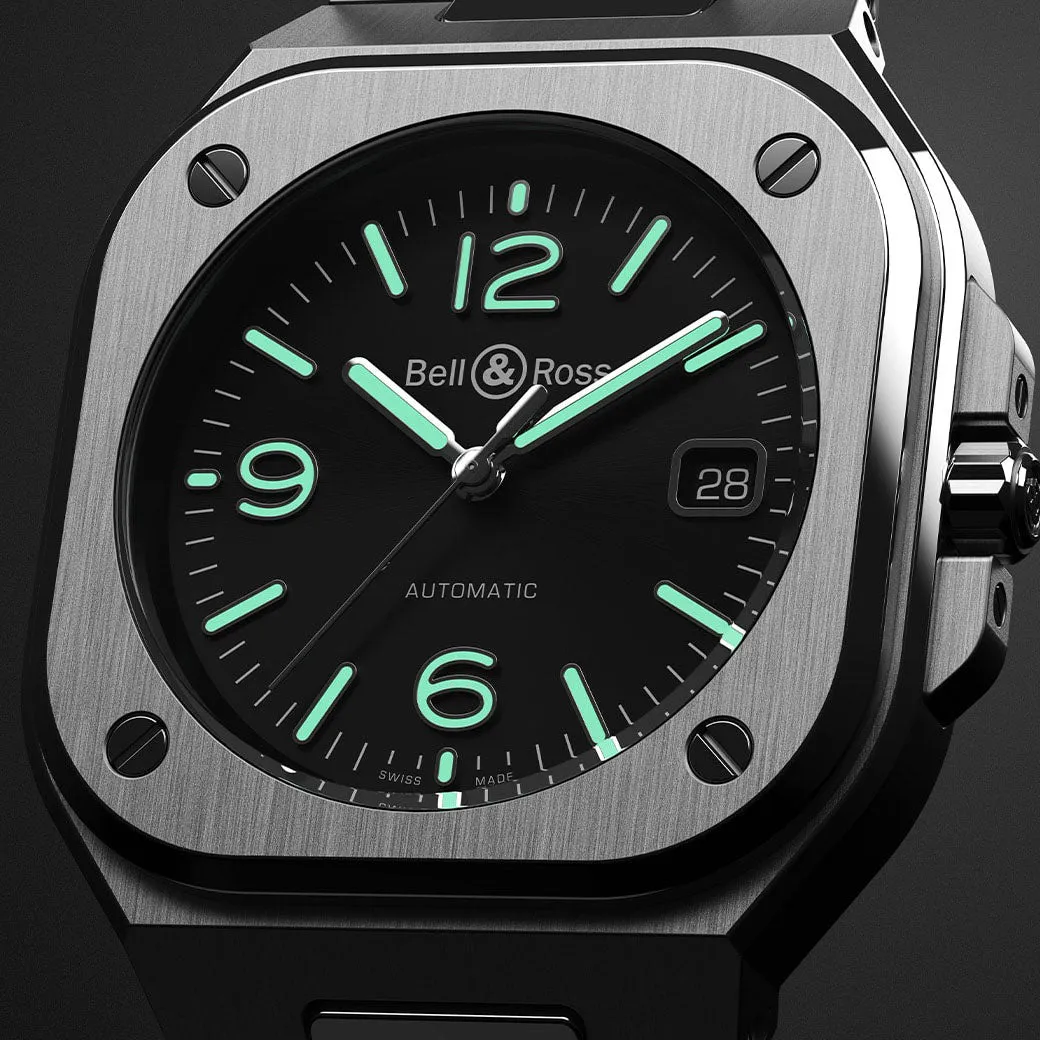 Bell & Ross BR05 Auto Black Steel BR05A-BL-ST/SRB