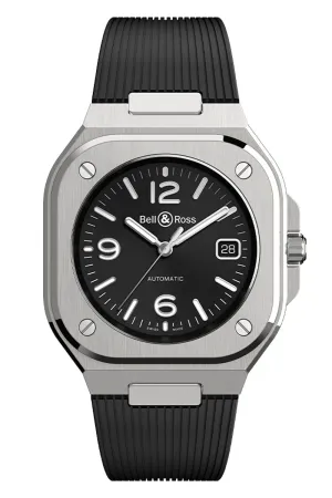 Bell & Ross BR05 Auto Black Steel BR05A-BL-ST/SRB