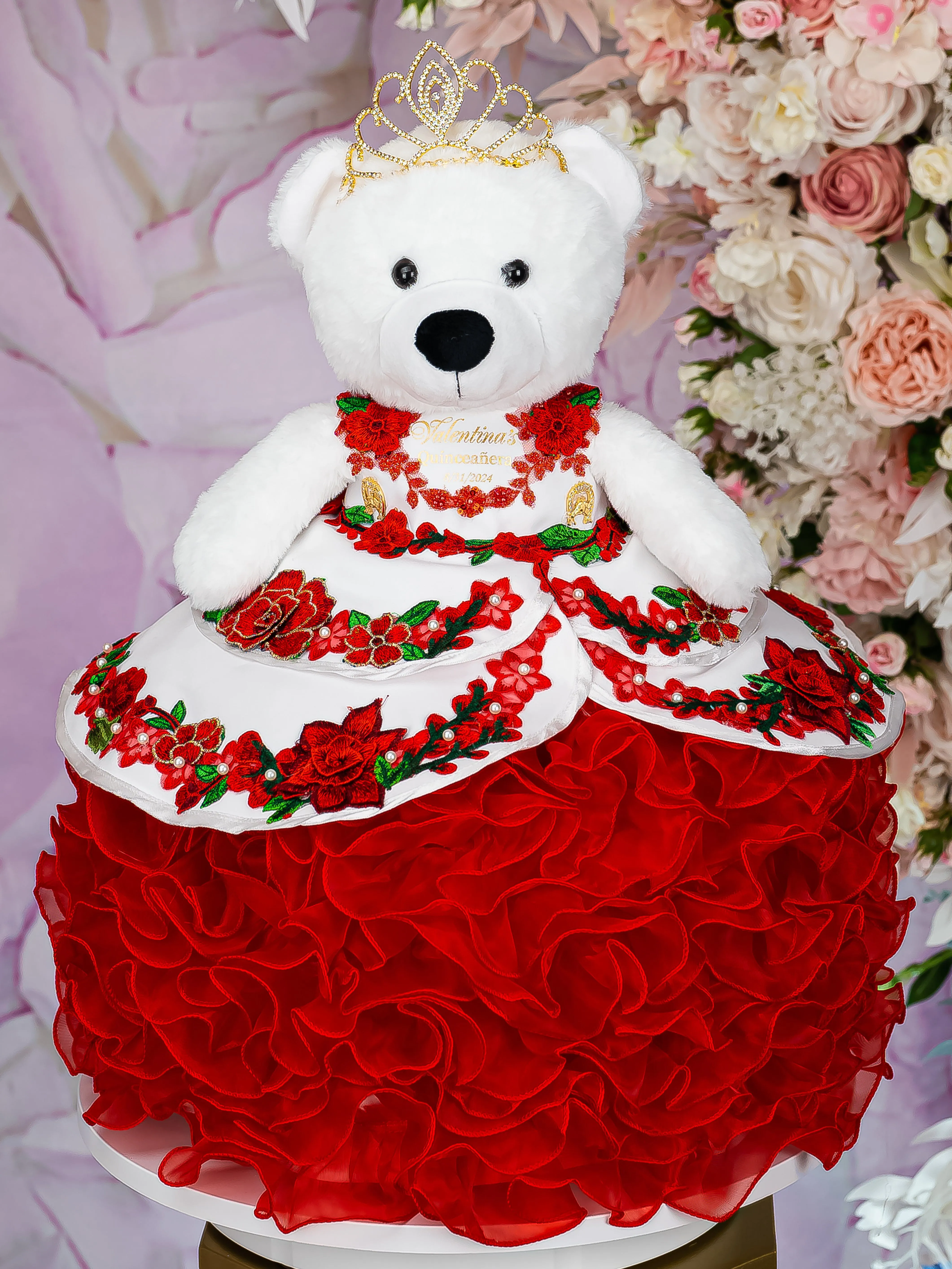 Charro Quinceanera pillows set and teddy bear