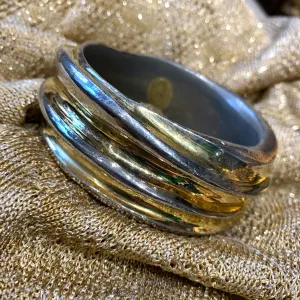 Christian Lacroix Silver and Gold Bangle