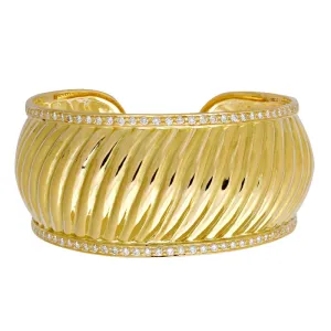 Cuff Bangle- Diamond