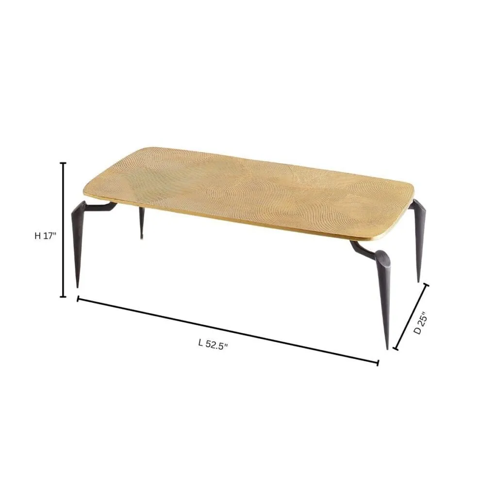 Cyan Design 11446 Tarsal Coffee Table - Black - Gold