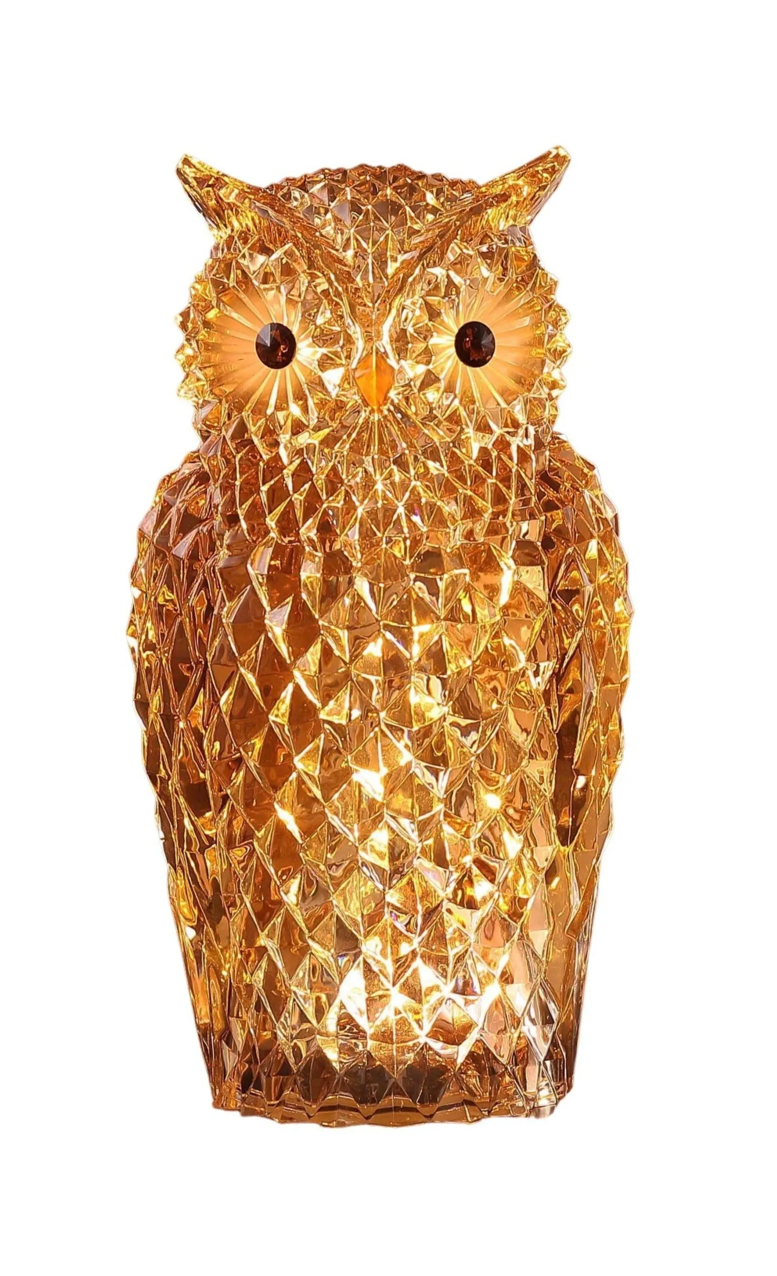 Diamond Cut Amber Owl