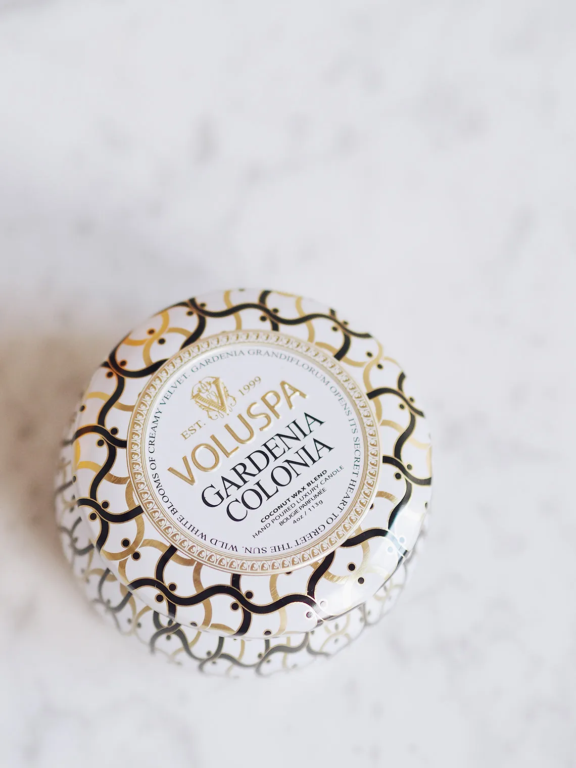 Gardenia Colonia Mini Tin Candle