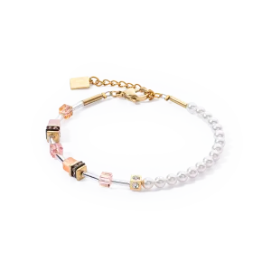 GeoCUBE® Mini Fusion Pearls Bracelet Apricot Crush