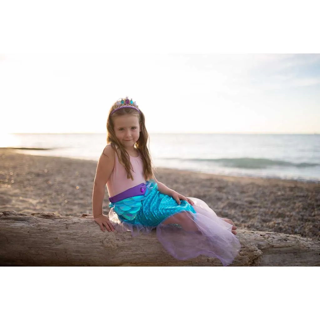 Great Pretenders Mermaid Glimmer Skirt with Headband