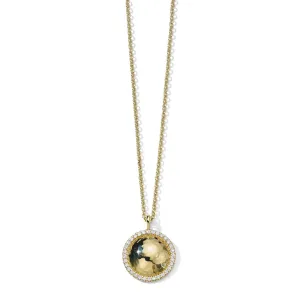 Ippolita 18k Yellow Gold Small Diamond Goddess Dome Necklace