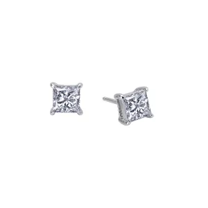 Lafonn Simulated Diamond 1.50ct Princess Stud Earrings E0114CLP