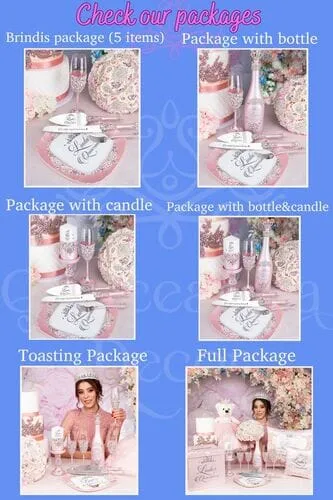 Light blue full quinceanera package