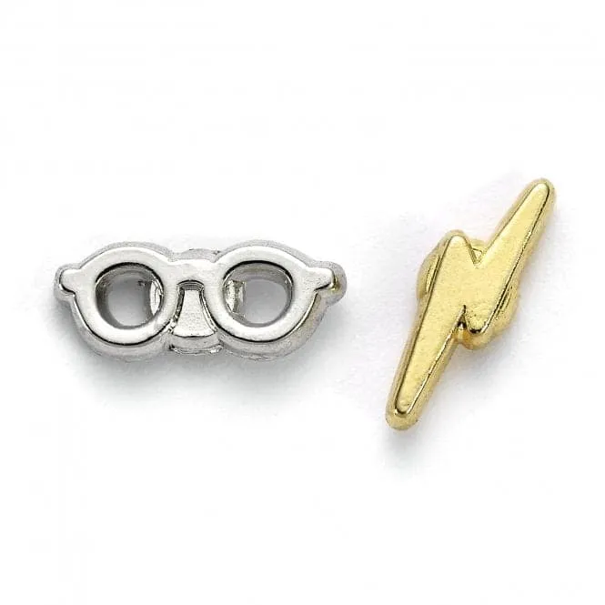 Lightning Bolt & Glasses Stud earrings