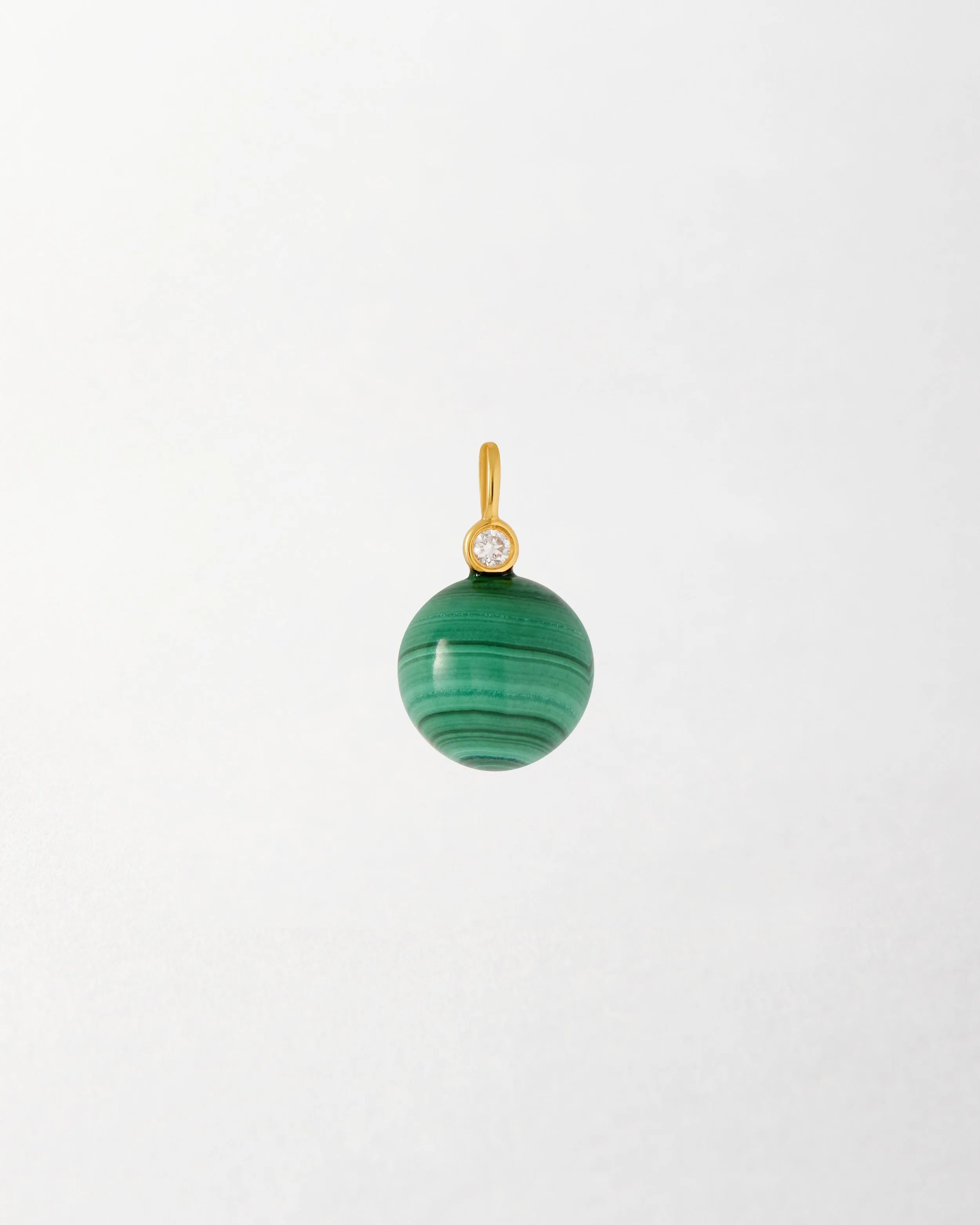 Malachite Diamond Pendant