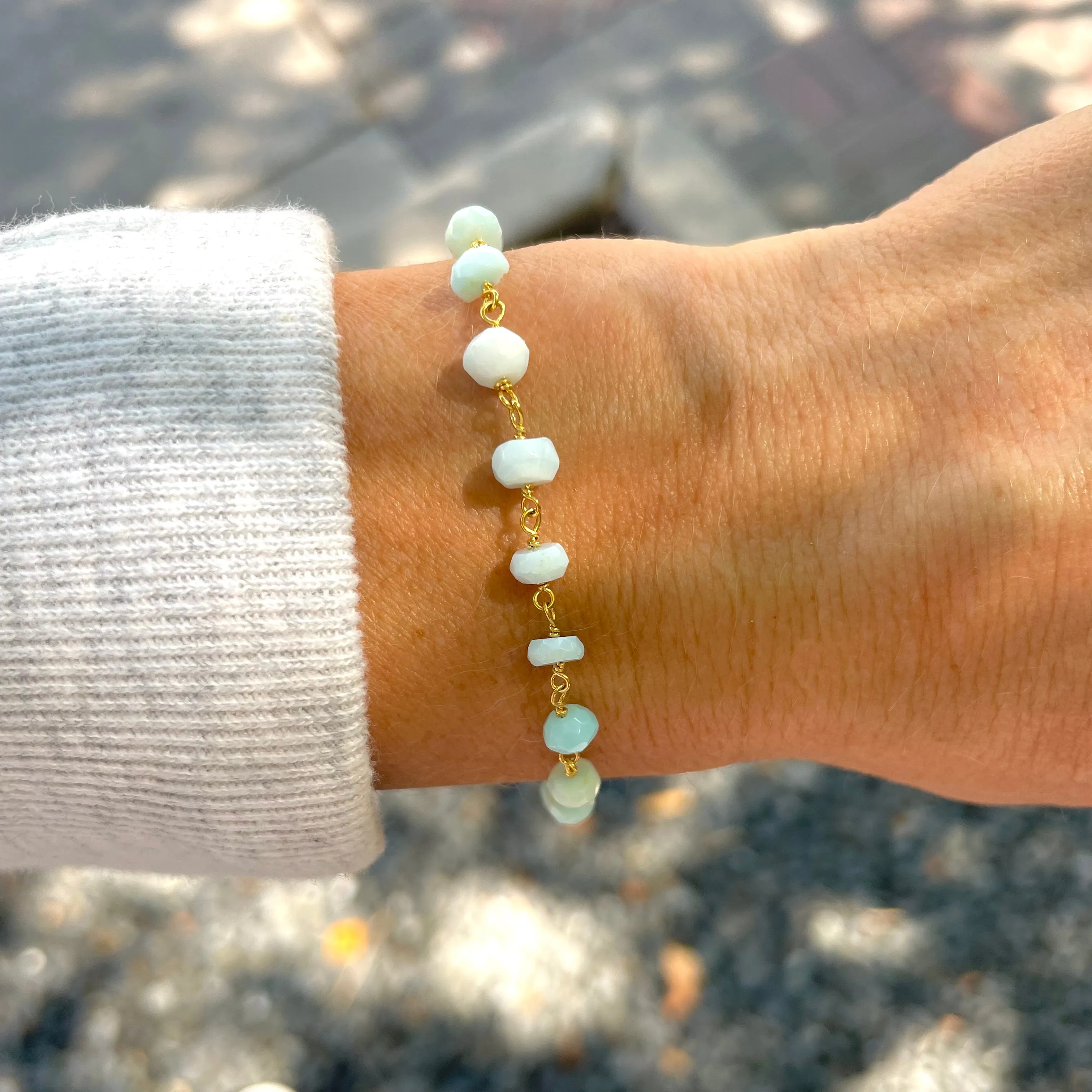 Mint Opal Stone Bracelet