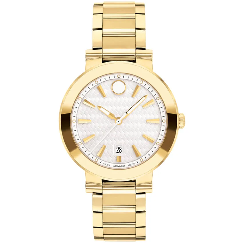 Movado Vizio Yellow Gold PVD Stainless Steel Women's Watch 0607636