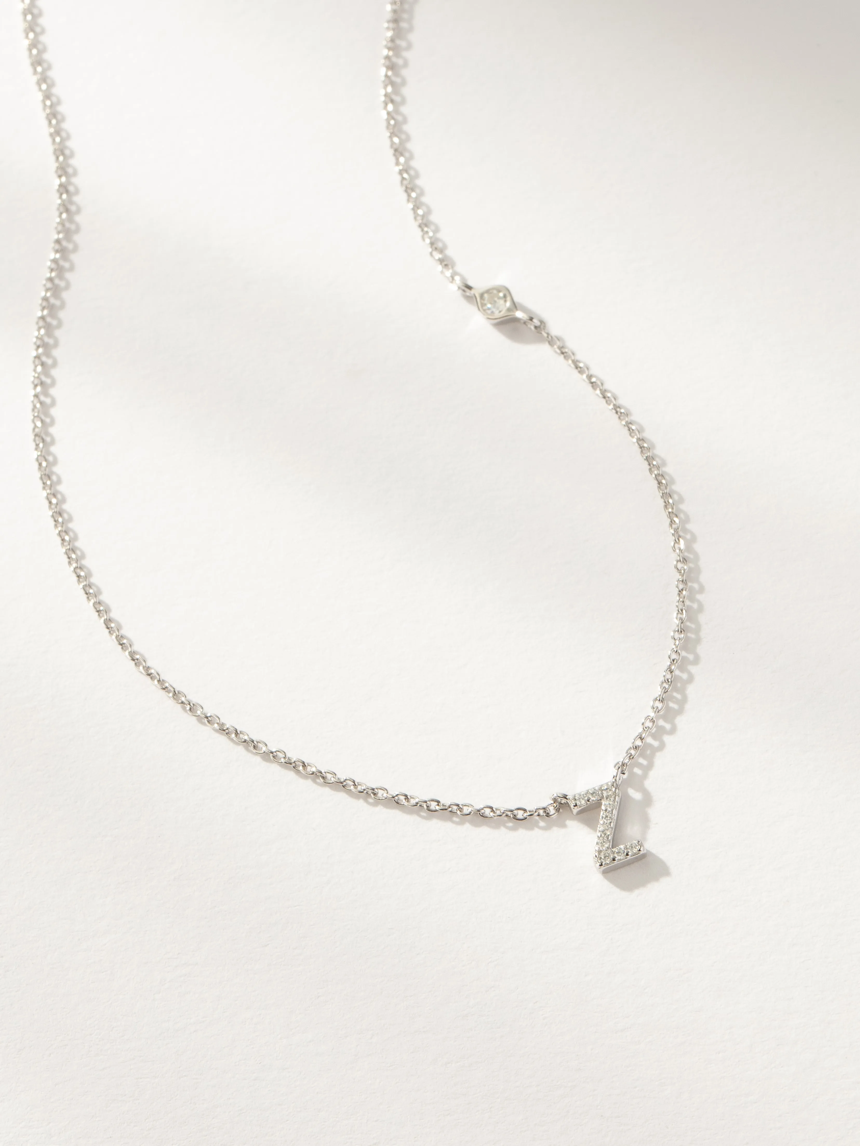 Pavé Initial Necklace