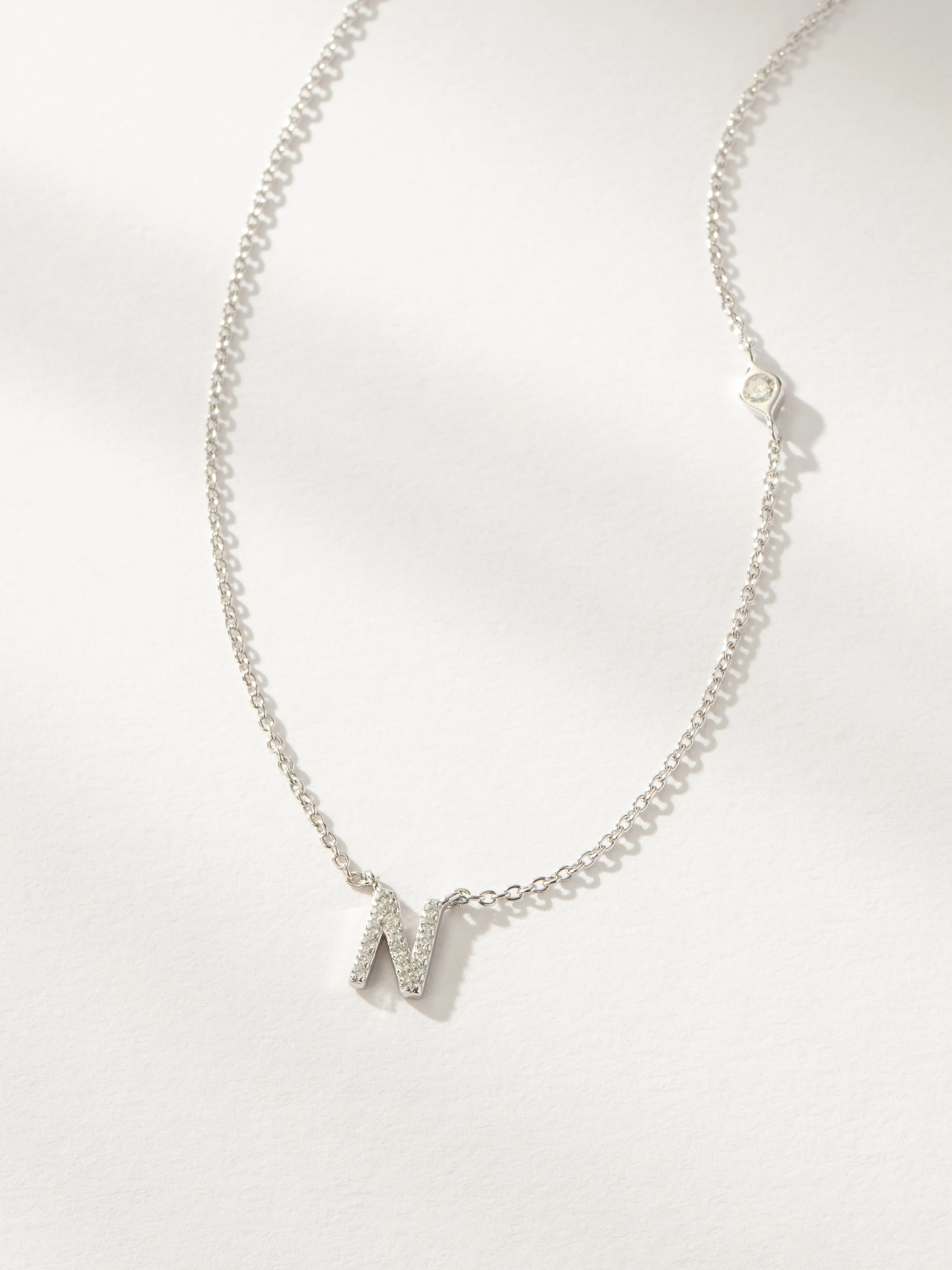 Pavé Initial Necklace