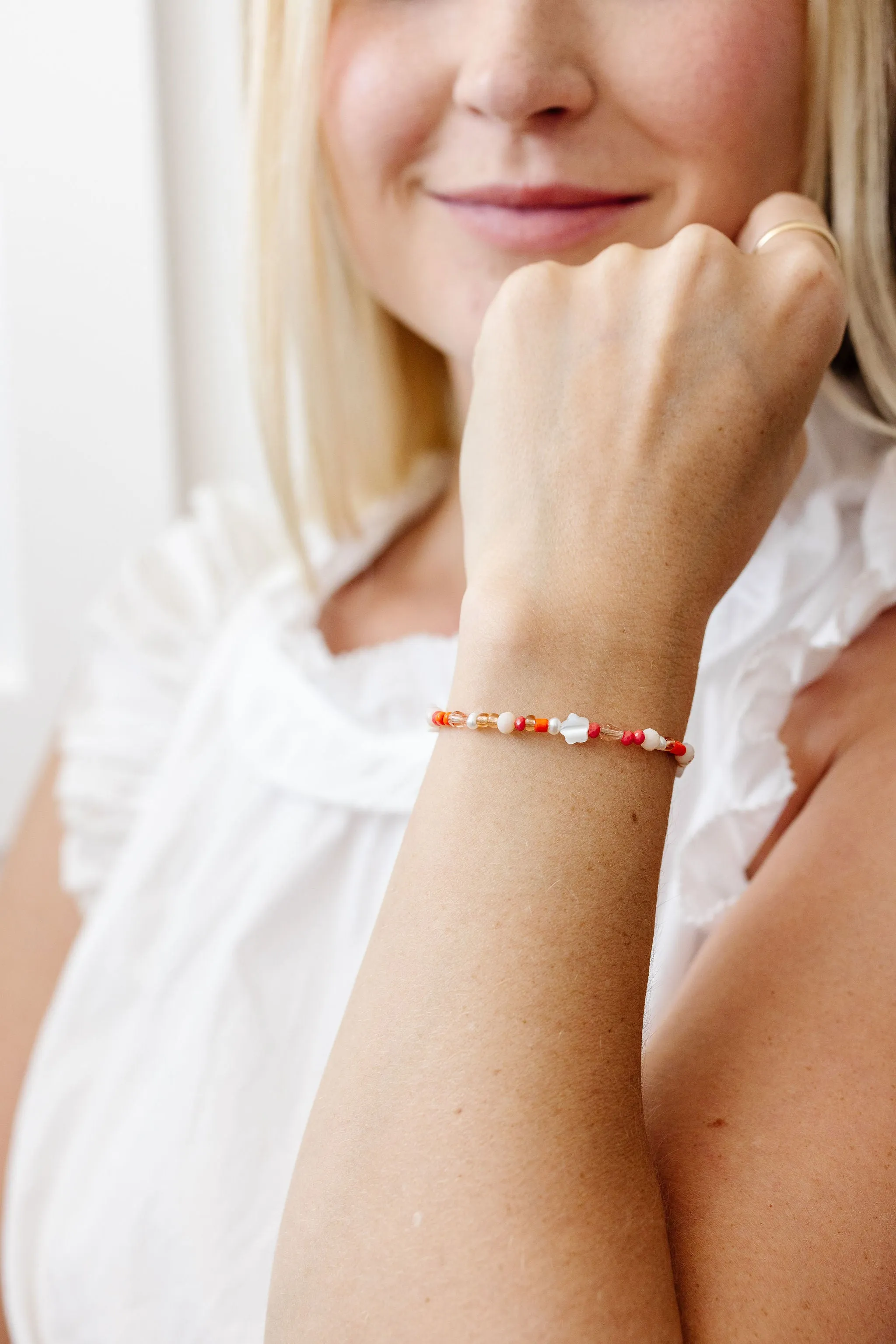 Poppy Mom   Mini Bracelet set (2MM   4MM Beads)