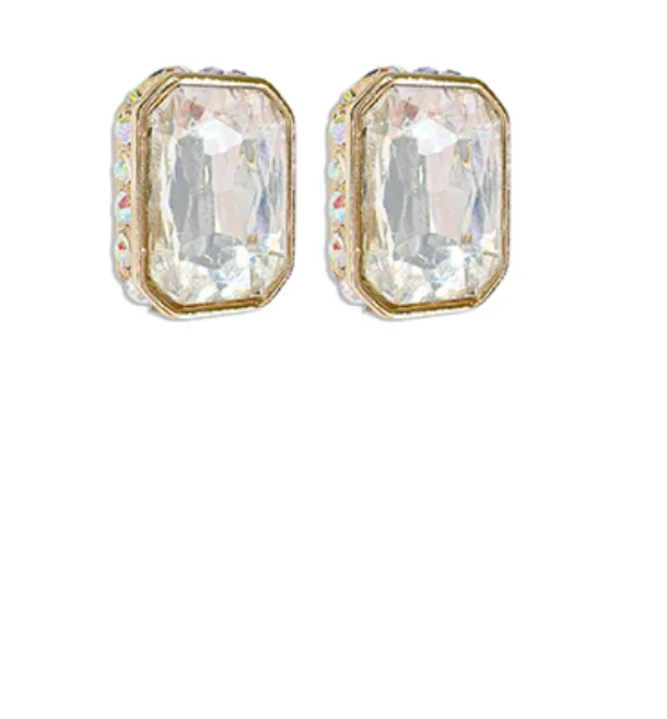 Radiant Cut Diamond Earrings