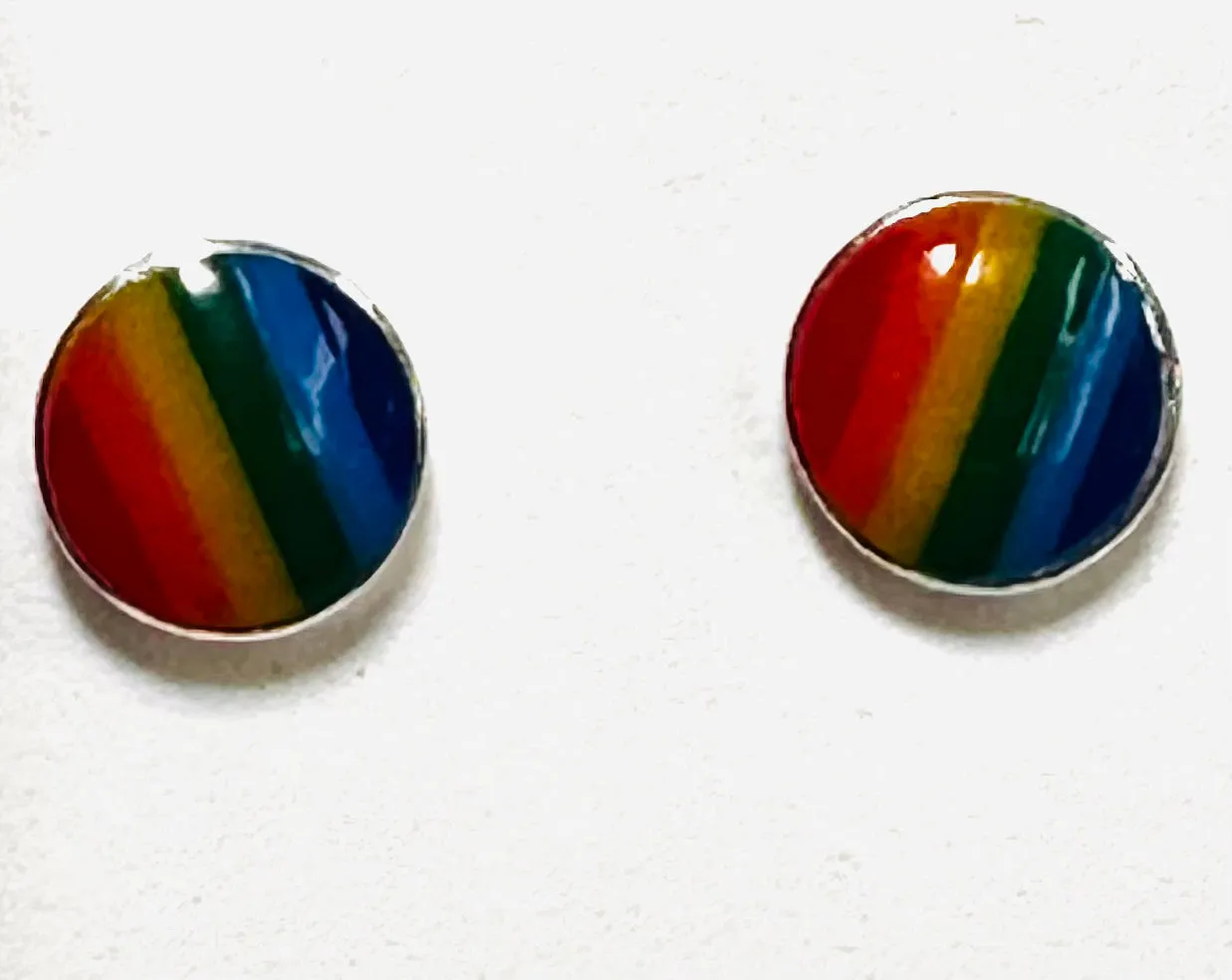 Rainbow Studs/ Pride Studs/Sterling Colorful Studs