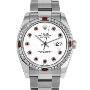 Rolex Datejust 36mm | 116234-WHT-RBY-AM-4RBY-OYS