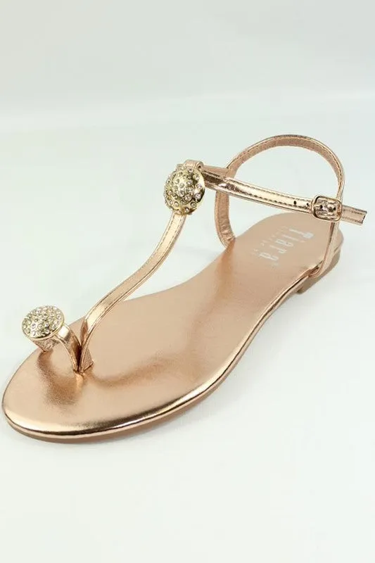 Rose Gold Tiara Women's Sandals