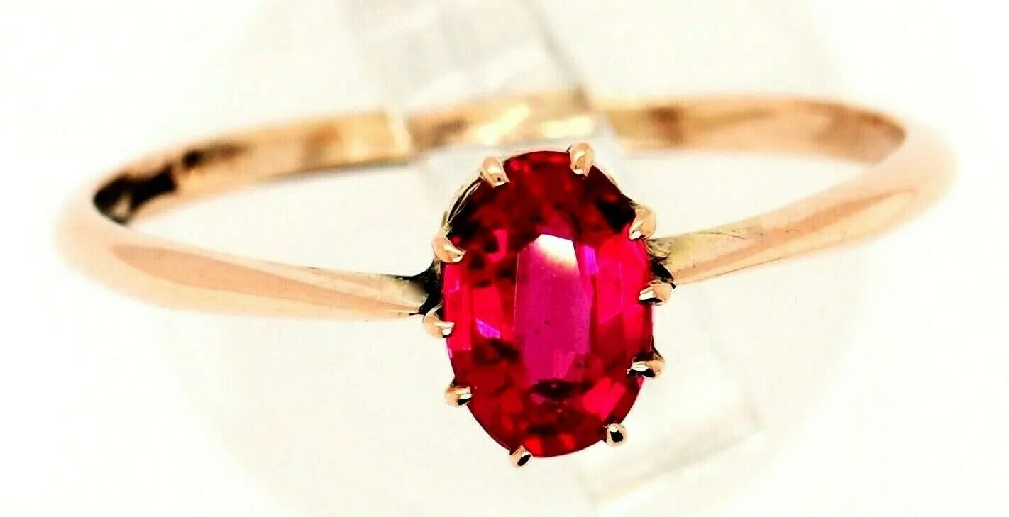 Ruby 9ct Rose Gold Ring