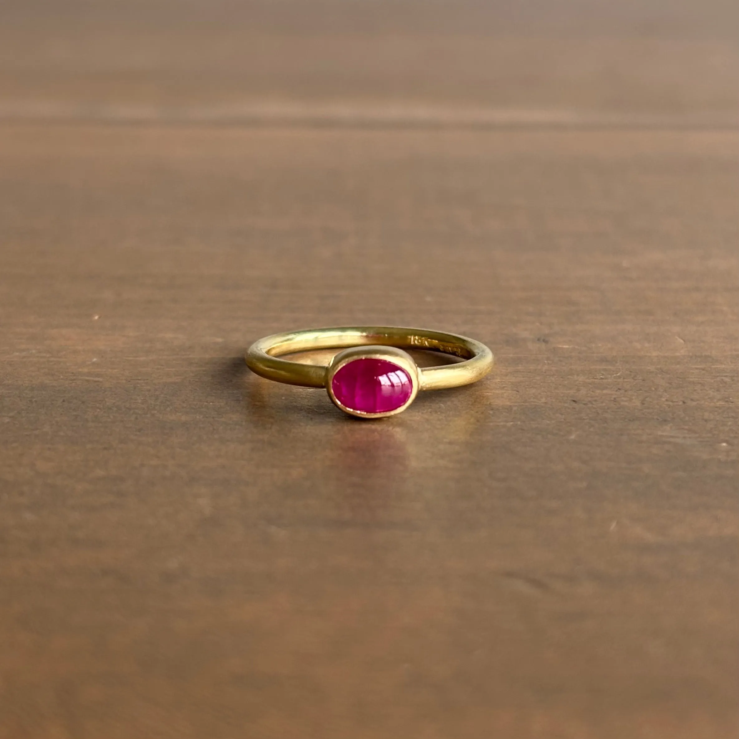 Ruby Cabochon Wire Ring