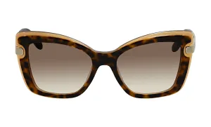 Salvatore Ferragamo Women Havana-Amber Sunglasses SF_814S_226_54mm