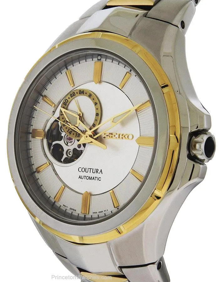 Seiko Mens Coutura Open Heart Automatic - Two-Tone - Bracelet - 100m