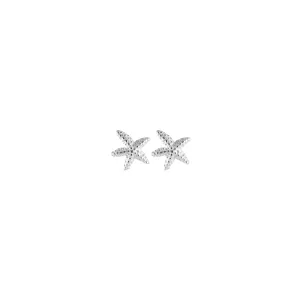 Silver Starfish Stud Earrings