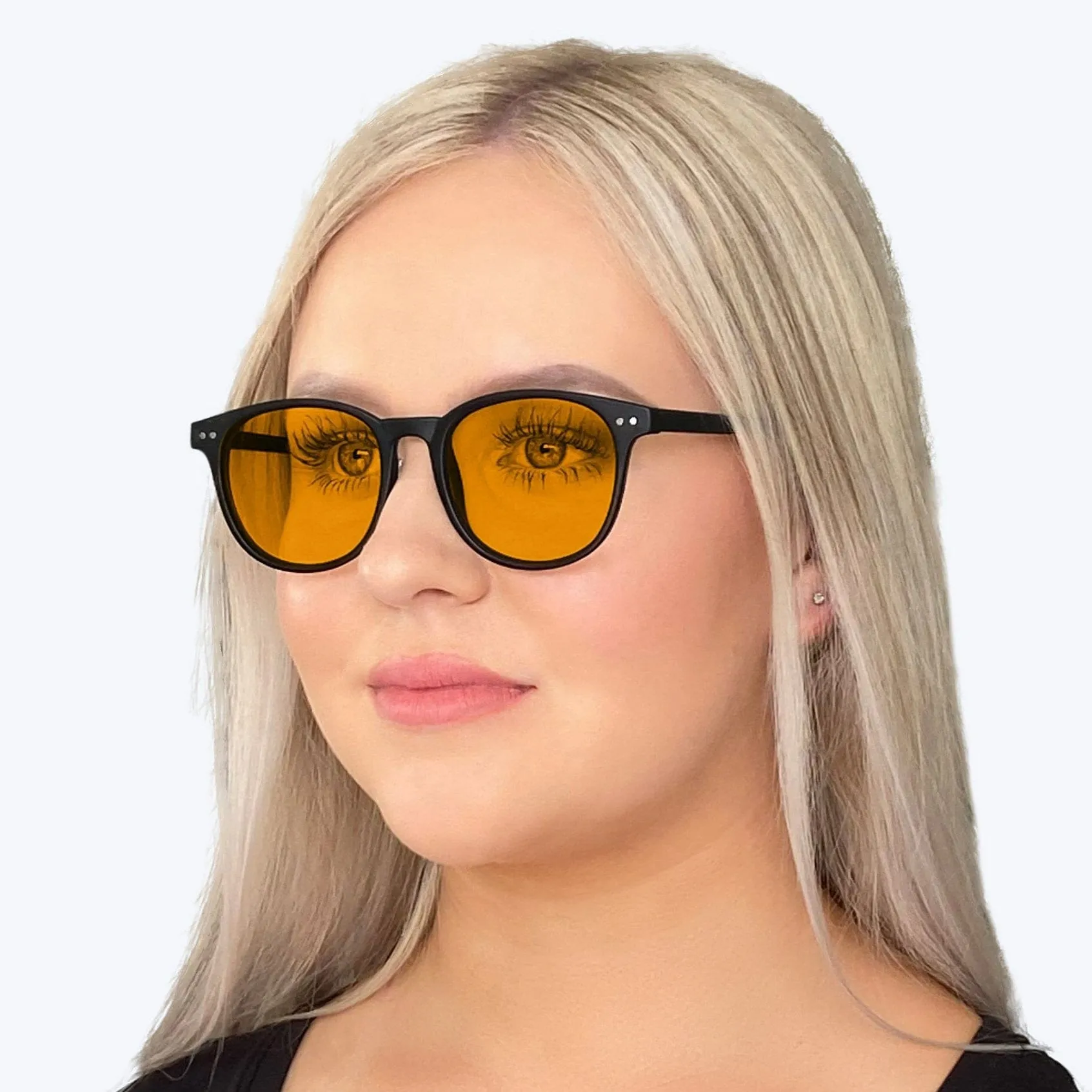 SunDown Billie Blue Blocking Glasses - Black - Prescription