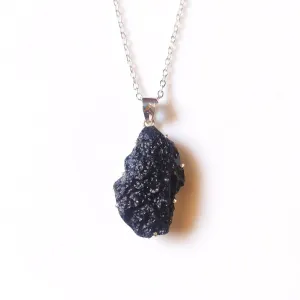 Tibetan Tektite Telepathy Stone Necklace