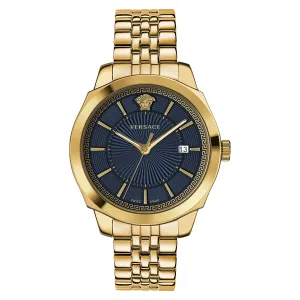 Versace Men's Watch Icon Classic Blue Gold Bracelet VEV901423