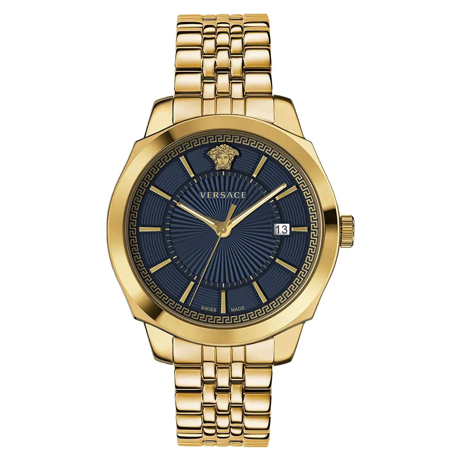 Versace Men's Watch Icon Classic Blue Gold Bracelet VEV901423